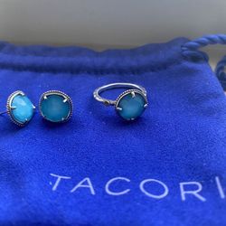 Blue topaz Ring And Earrings By Tacori 
