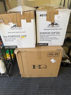 Pacific Supreme Portion Cups and Lids Bulk Lot
