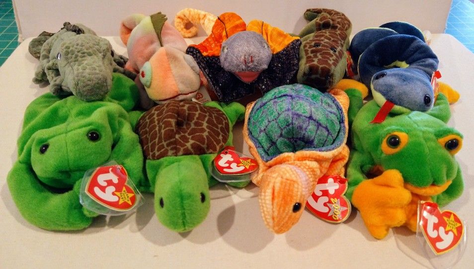 Ty Beanie Babies--Reptiles & Such  $5 Each