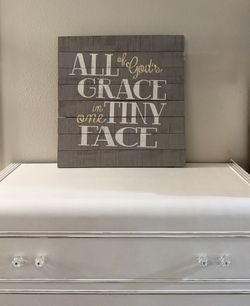 Kids Room Sign•Nursery• Solid Wood•Gray, Yellow, White