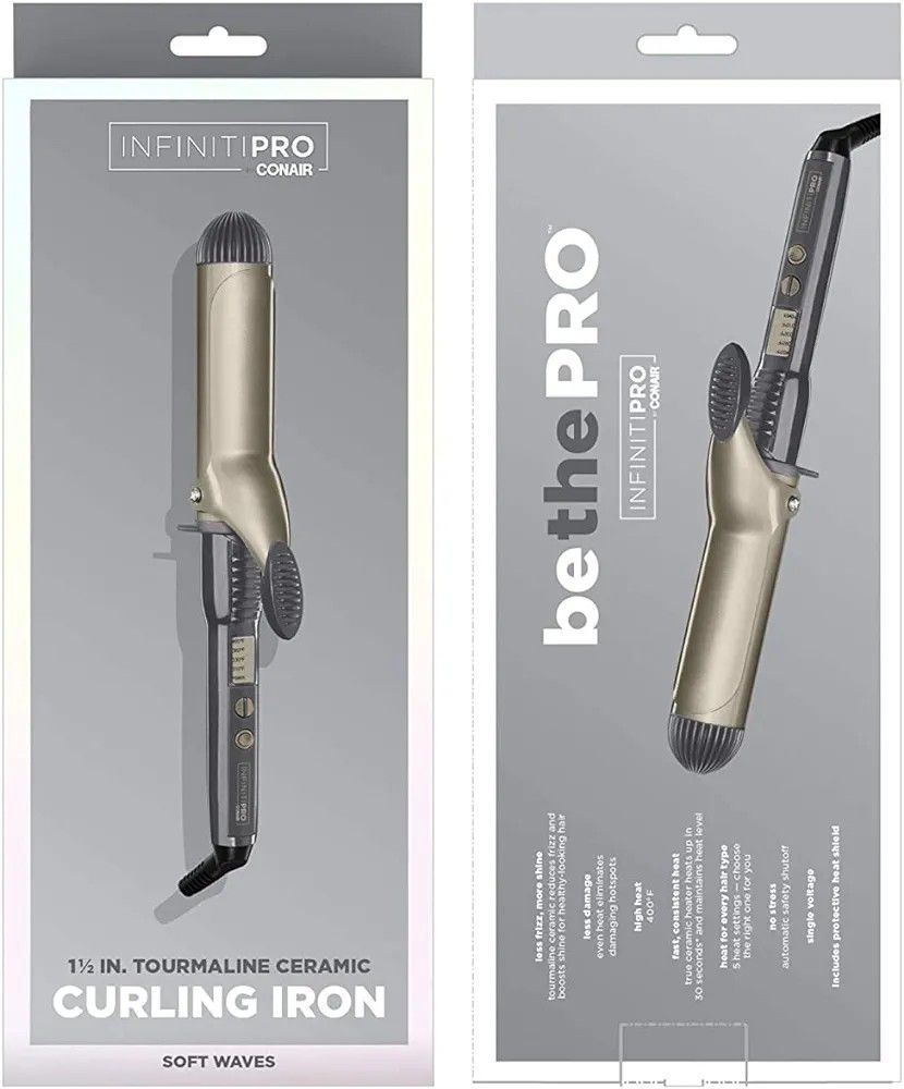 INFINITIPRO BY CONAIR Tourmaline 1 1/2-Inch Ceramic Curling Iron CD109NN FOR ONLY $15 FIRM ON PRICE