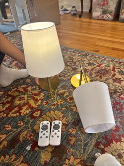 Two brass Sconces, battery powered