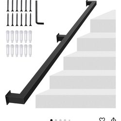 2x Brand New Black Stair Railing 6’