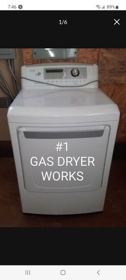 LG Smart Sensor GAS DRYER....WORKS, 9 yrs old