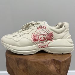 GUCCI Rhyton Red Logo Distressed G 10.5 US 11 Mens