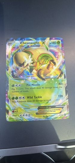 Pokemon Chesnaught EX card HP 180 XY18