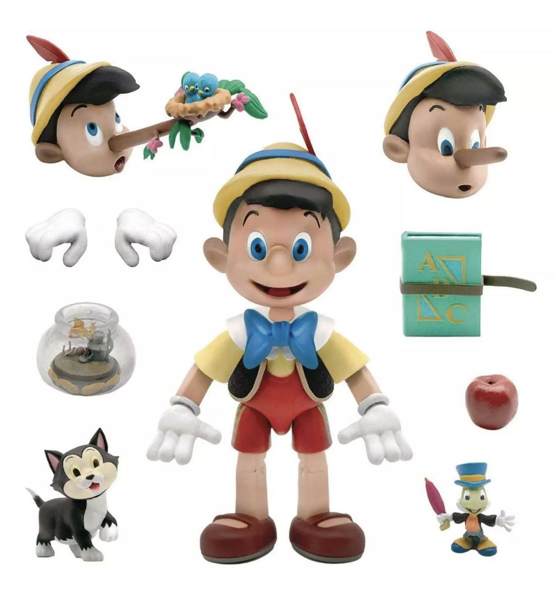 In Hand, Brand New, Never Opened Super7 Disney Ultimates Pinocchio Action Figure