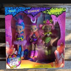 Cave Club 3 Pk Doll Set