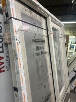 Exterior Door 75x82 Left Swing Fiberglass 