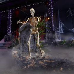 3 Ft Led Skeleton With Led Eyes  / Halloween Decorations / Christmas