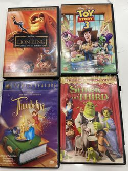 For Disney DD D’s lion king to the special edition Shrek the third Thumbelina and toy story three