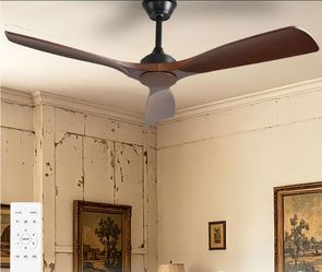 Outdoor Ceiling fan in Walnut.   NEW
