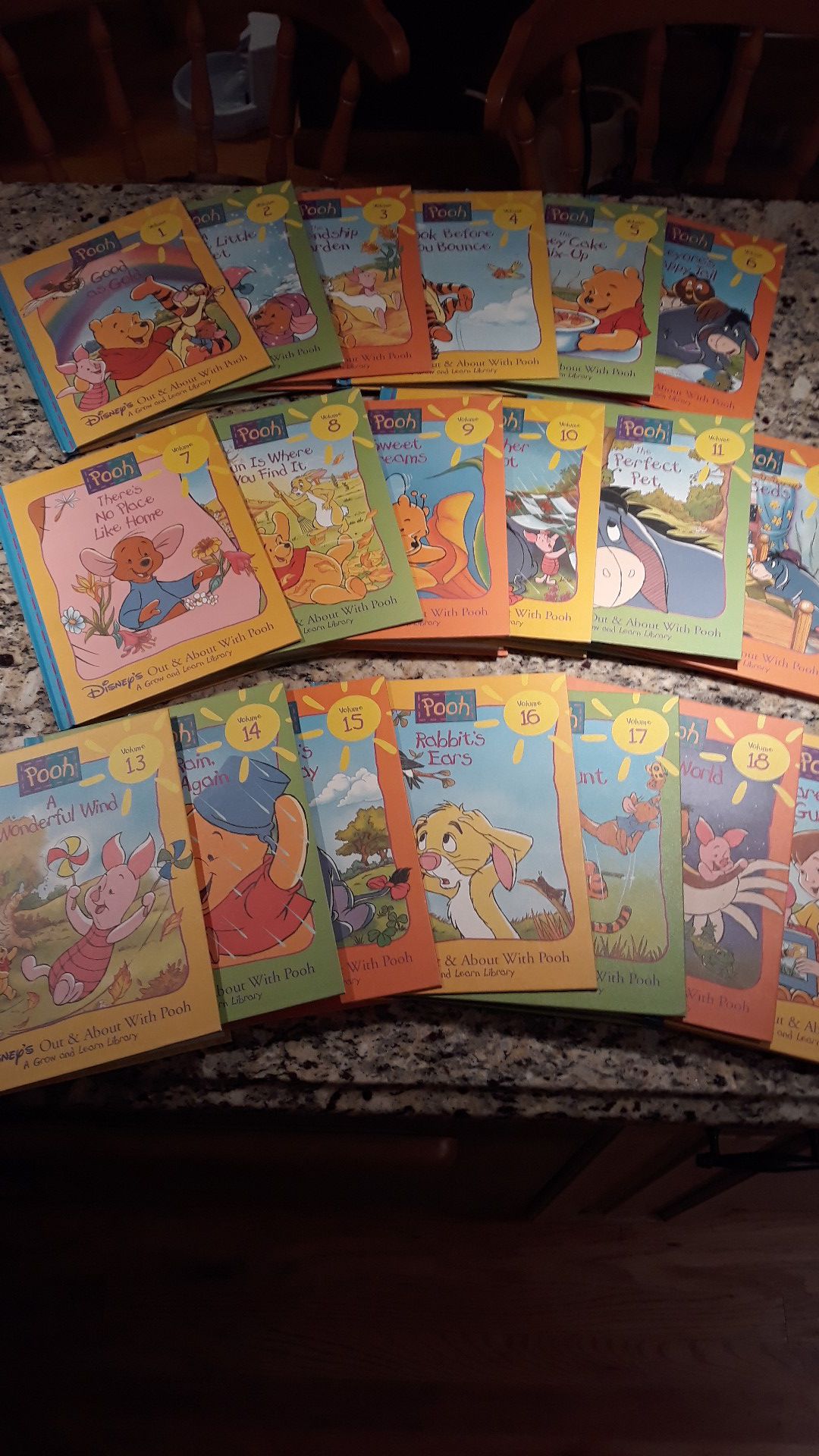 Complete set of Grow and Learn Disney's "Pooh" volumes 1 thru 19