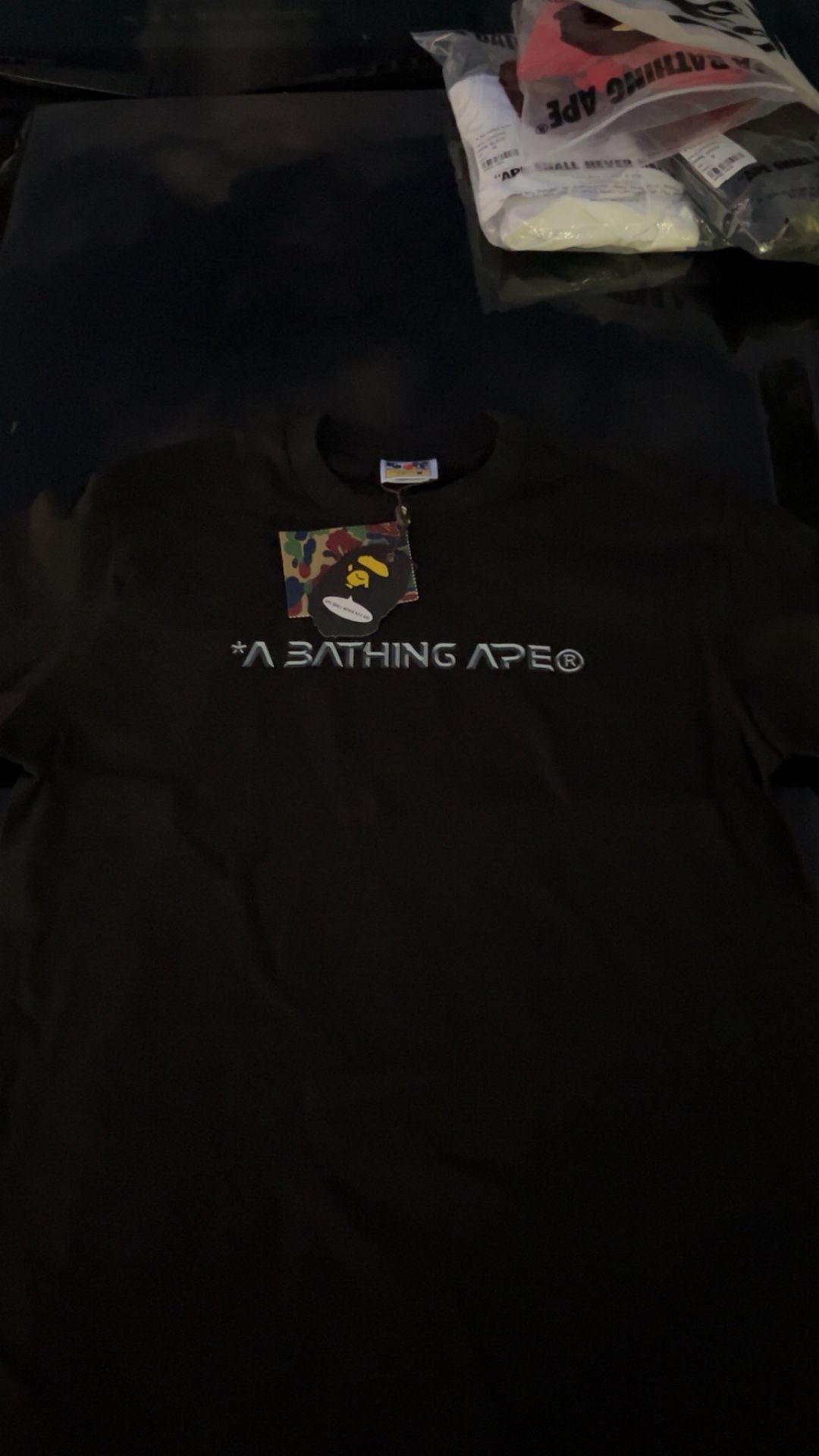 🔥 Bape Ape Head Tee – Black – Size Medium (Brand New) 