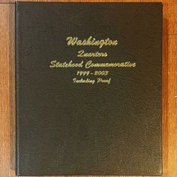 Dansco State Quarter Album With (50) UNC Quarters