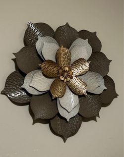 New- 53Cm Large Metal Flower Wall Art, for Indoor Outdoor