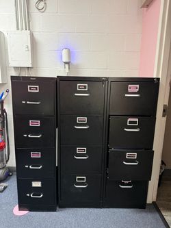 Black File Cabinets