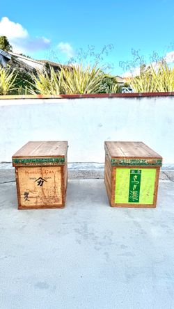 Large Vintage Sake Authentic Japanese Crate Aluminum Storage Containers Organizers High Quality