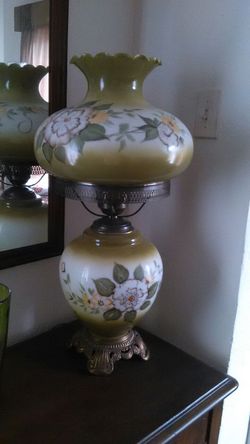 Hand painted Gone with the Wind lamp