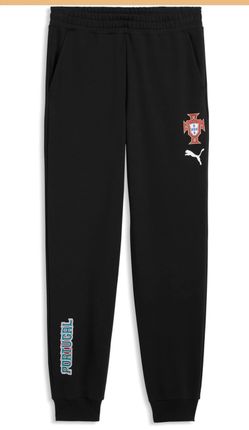 PUMA Men Portugal Futball Soccer Sweat Pants Casual - Black