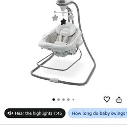 Graco DuetConnect LX Portable Baby Swing and Bouncer