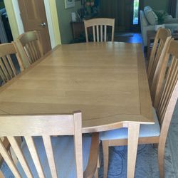 Hardwood Dining Set For 6-8