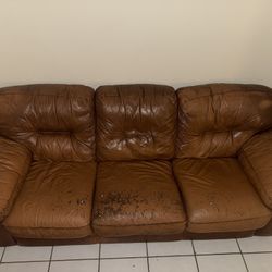 USED LEATHER COUCHES FOR SALE ($300 EACH)