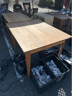 Wood tables