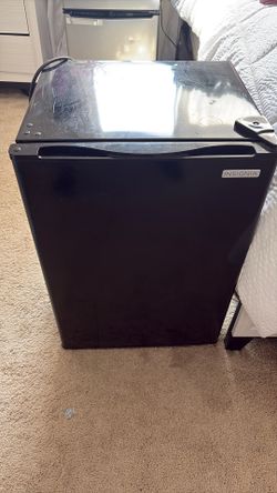 A mini refrigerator