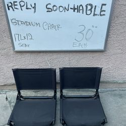 Stadium Chairs $30 Each