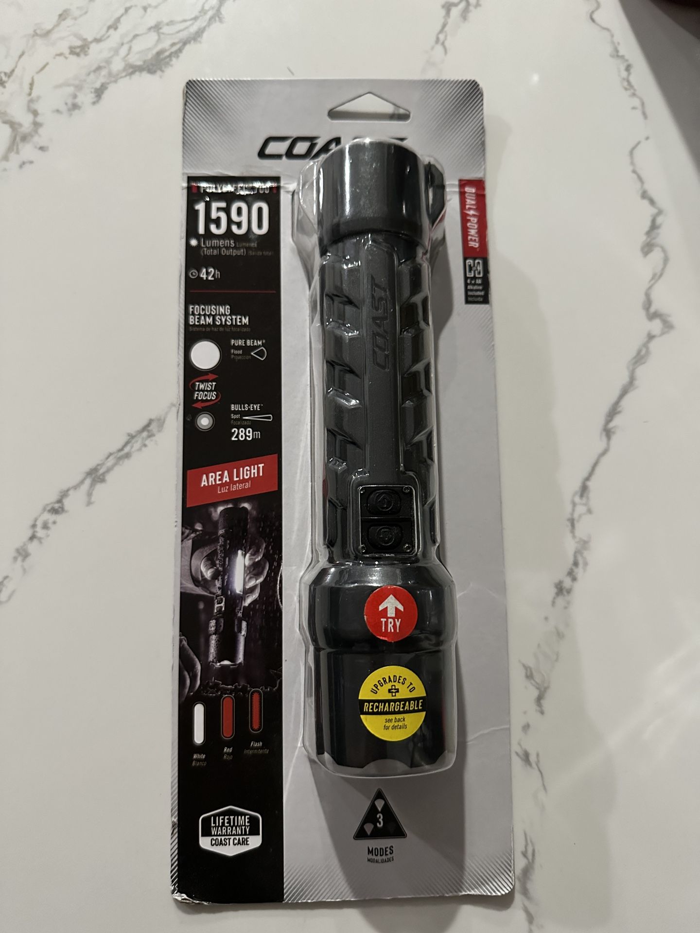 Coast Polysteel 1590 Lumens Flashlight