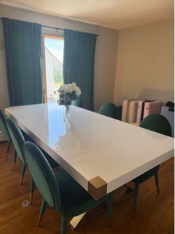 Luxury modern rectangle dinning table