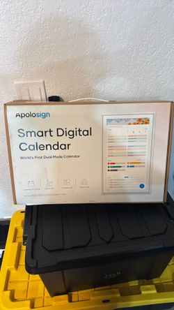 Apolosign 27" Digital Calendar (White) – Brand New!