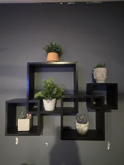 Floating Squares Wall Shelves