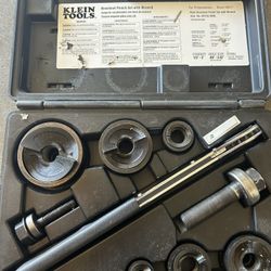 9-Piece Knockout Punch with Wrench Set, 1/2-in. to 2-in.