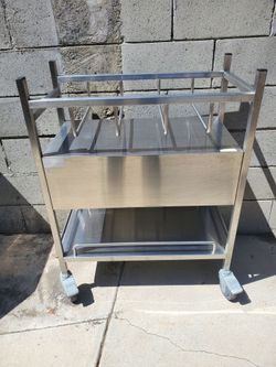 Utility stainless steel cart