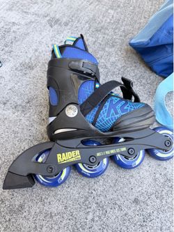 K2 Raider Pro Pack Inline Skates - 2223 Size 1-5 Including K2 helmet, safety gears, skate bag, socks
