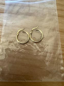 14 k gold hoops