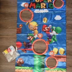 Mario Toss Game with 3 Bean Bags