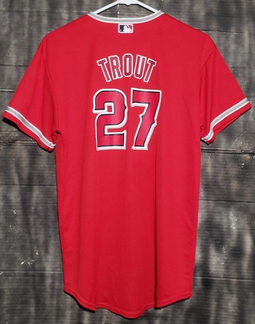 Majestic Anaheim Angels Trout #27 jersey youth size XL 18/20