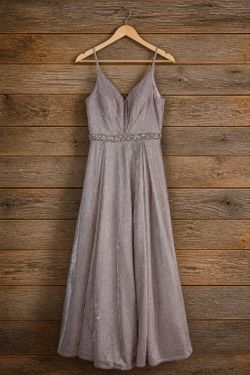 Mauve Glitter Formal Dress