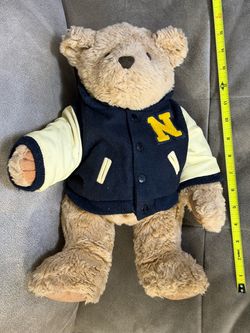 Traditional Bear by McGrove Plush Teddy Bear Varsity Jacket N 15”