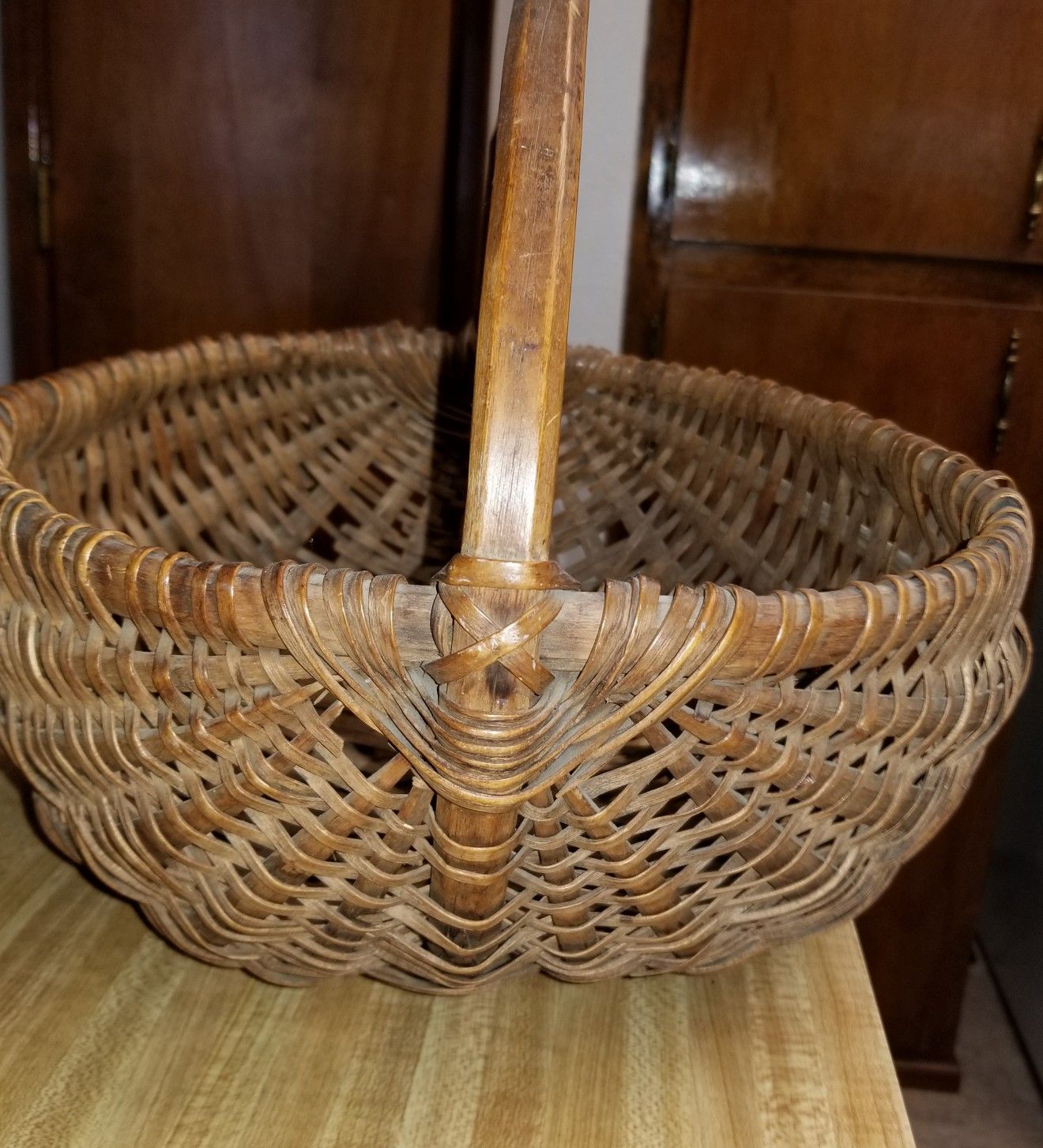 Vintage Wicker Woven Basket