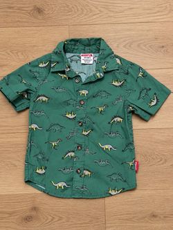 Wrangler Dinosaur Button-Up Shirt – Size 3T 🦖