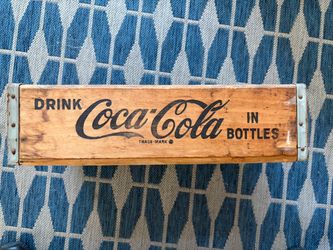 Vintage collectible Coca  Cola wooden bottle carrier