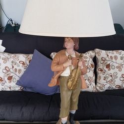 Lamp Male Statue