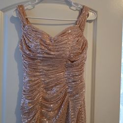 Prom Dress Rose Pink