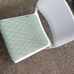 12 IKEA Big Blue Leather Chairs