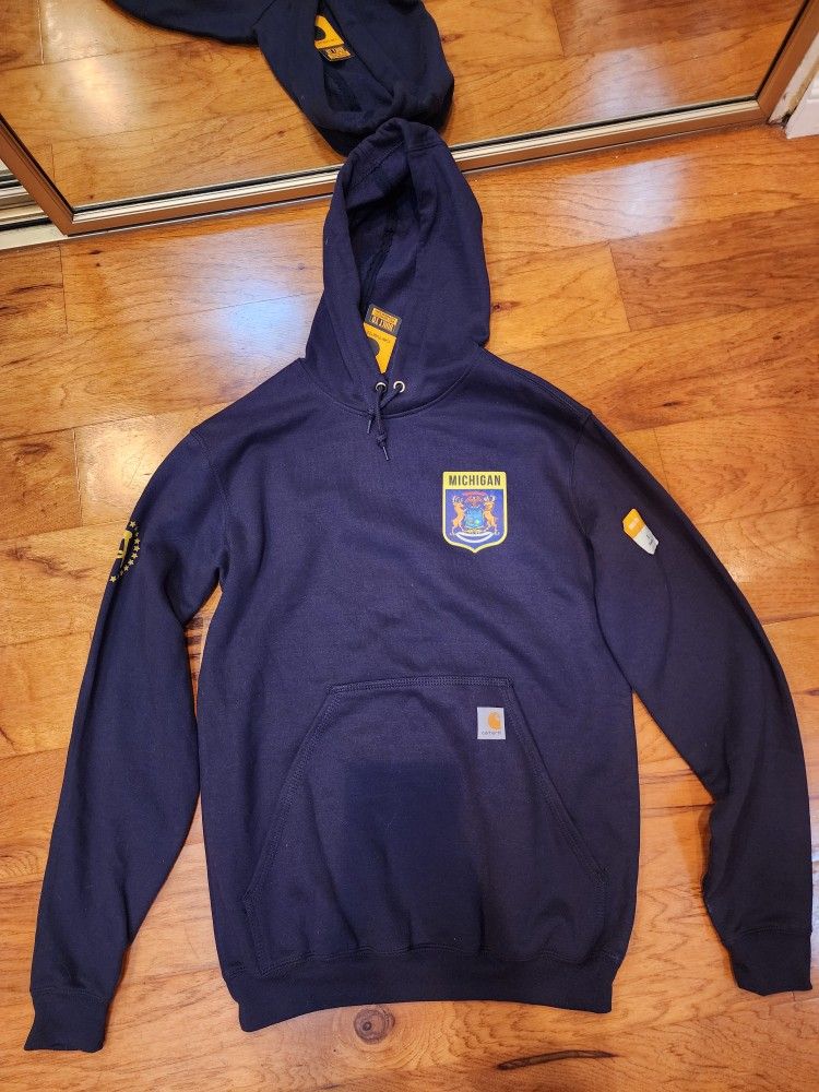 NWT Carhartt Barstool Sports Michigan Hoodie Size Small