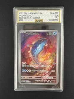 Pokemon Dondozo Scarlet EX AGS Gem Mint 10